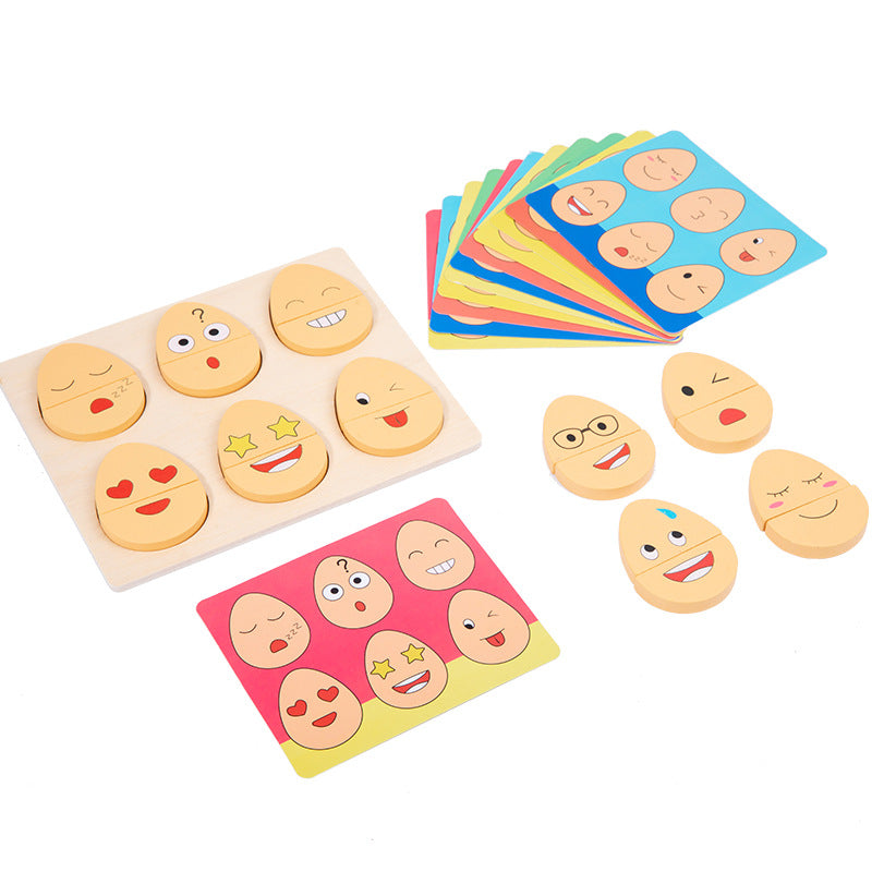 Wooden Emotion Matching Game for Social-Emotional Learning