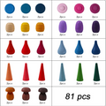 Rainbow Mushroom Wooden Stacking Blocks for Balance & Color Play