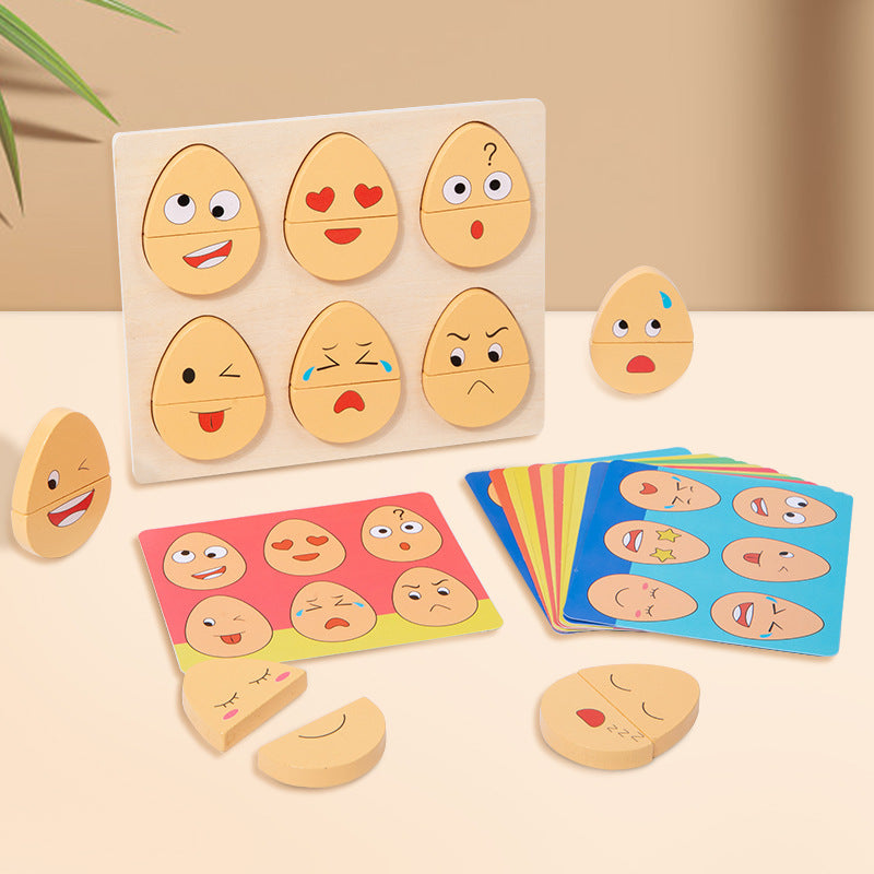 Wooden Emotion Matching Game for Social-Emotional Learning