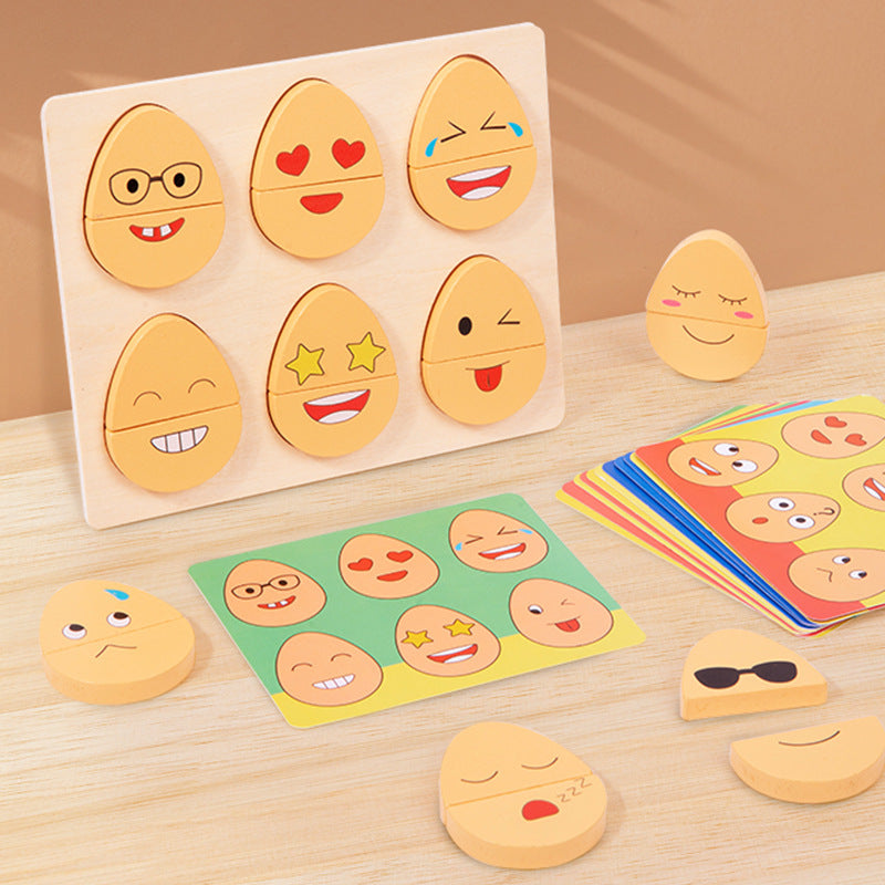 Wooden Emotion Matching Game for Social-Emotional Learning