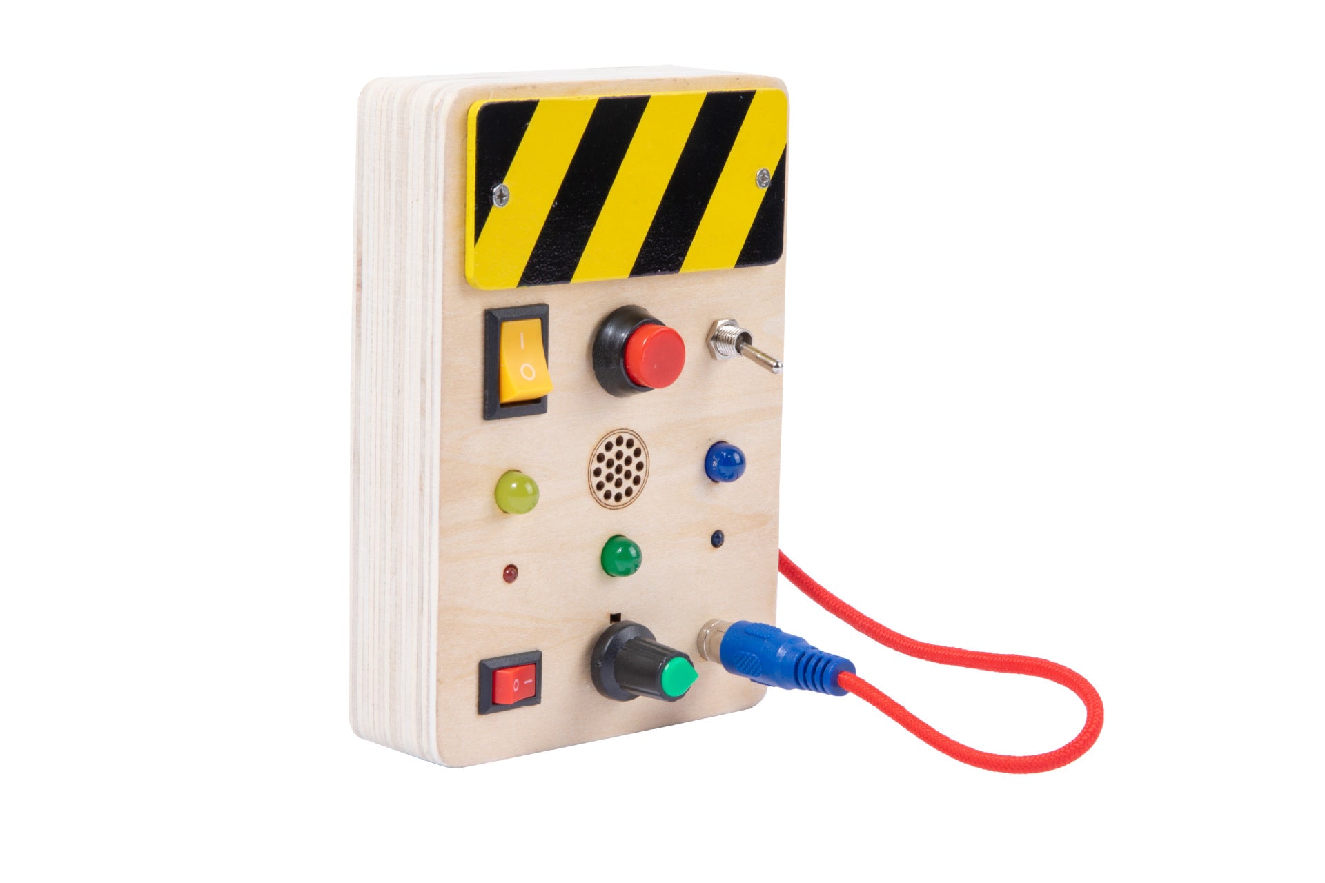 LED Wooden Busy Board for Fine Motor Skills & Sensory Play